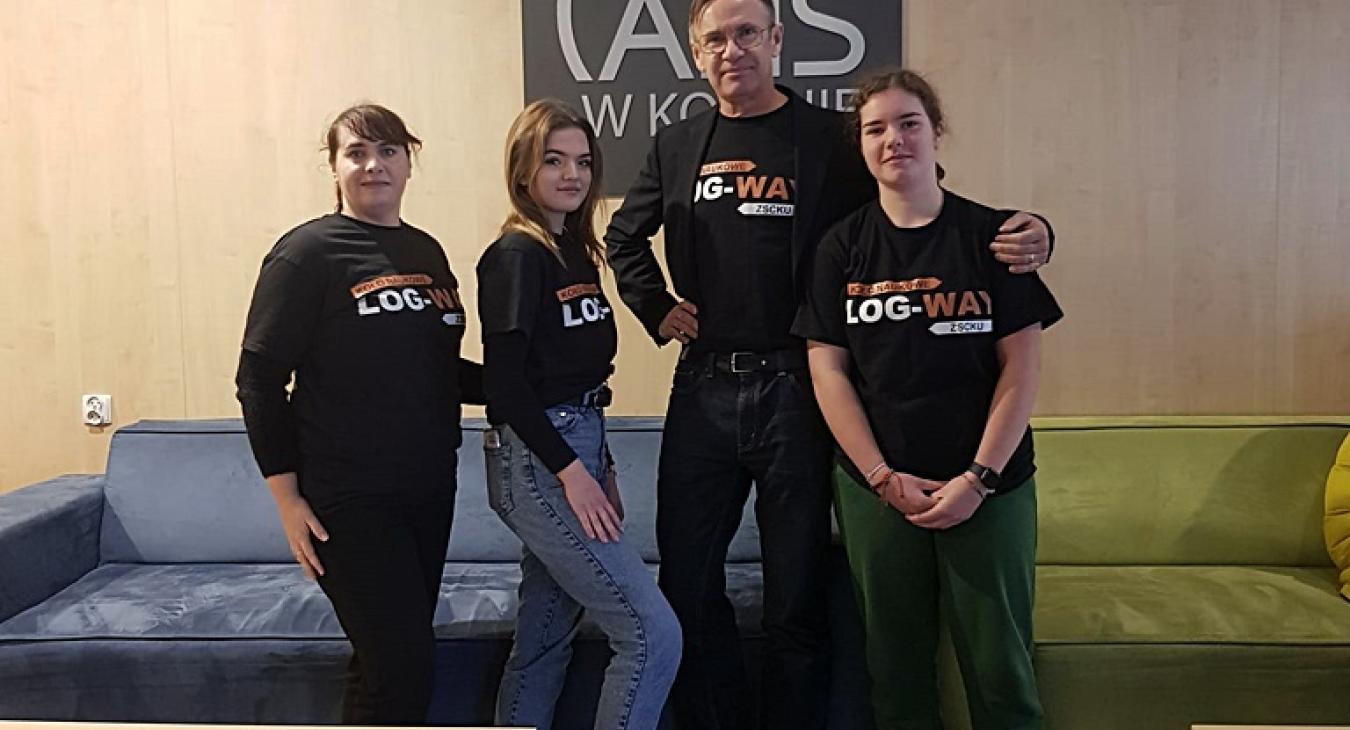 Członkowie Koła Naukowego Log – Way z wizytą w ANS w Koninie
