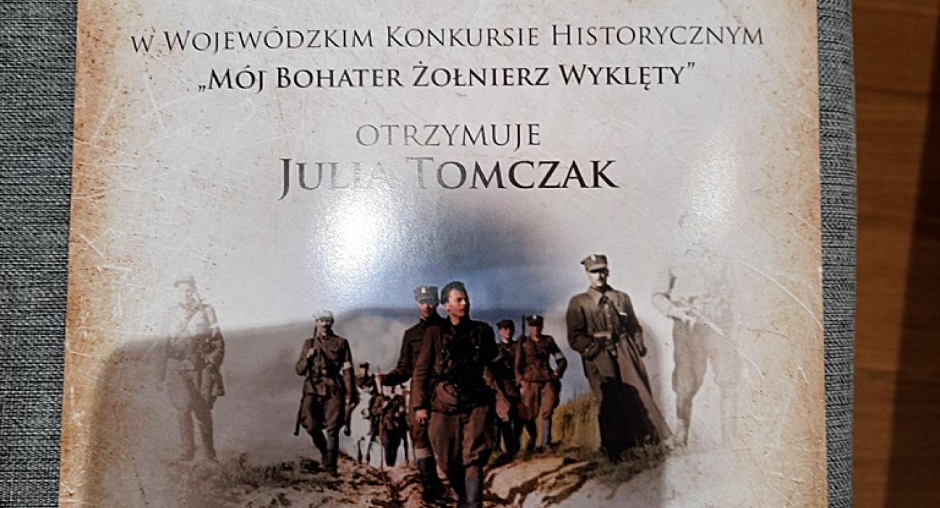 Wojewódzki Konkurs Historyczny „Mój Bohater - Żołnierz Wyklęty"